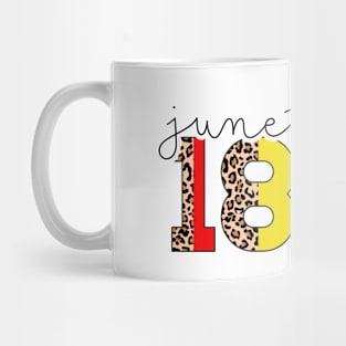 Juneteenth 1865 Leopard Celebrate African American Freedom Mug